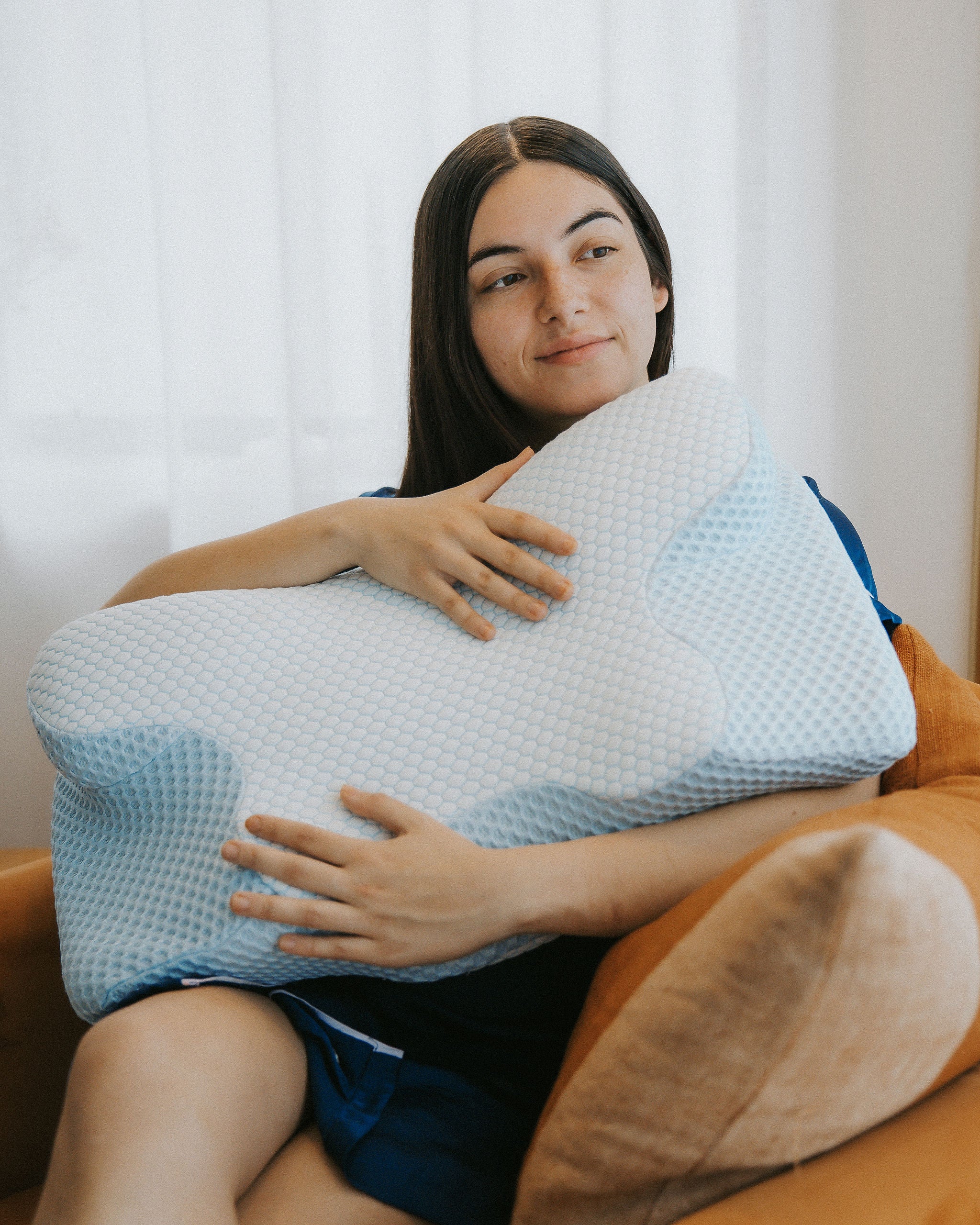Dream Sleep Posture Pillow - Blue