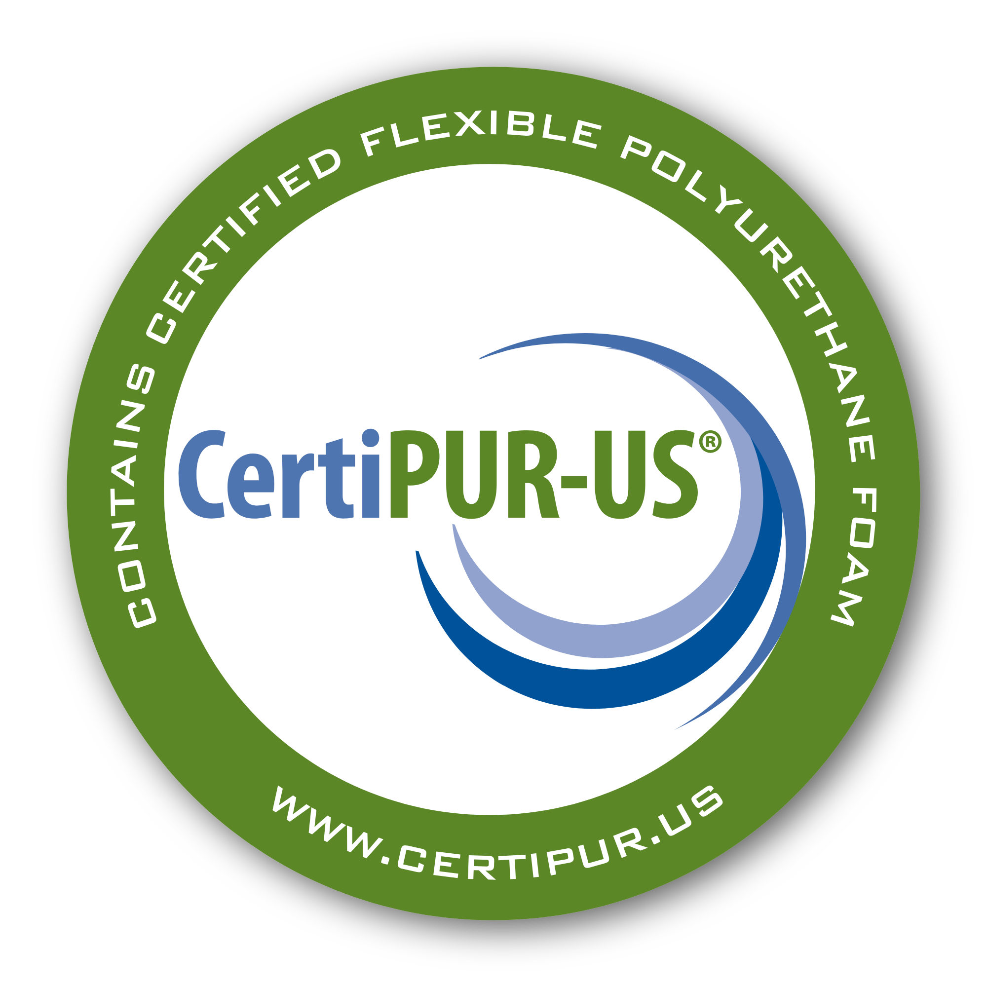 CertiPUR-US certified label for safe, high-quality memory foam in Dream Sleep pillows.
