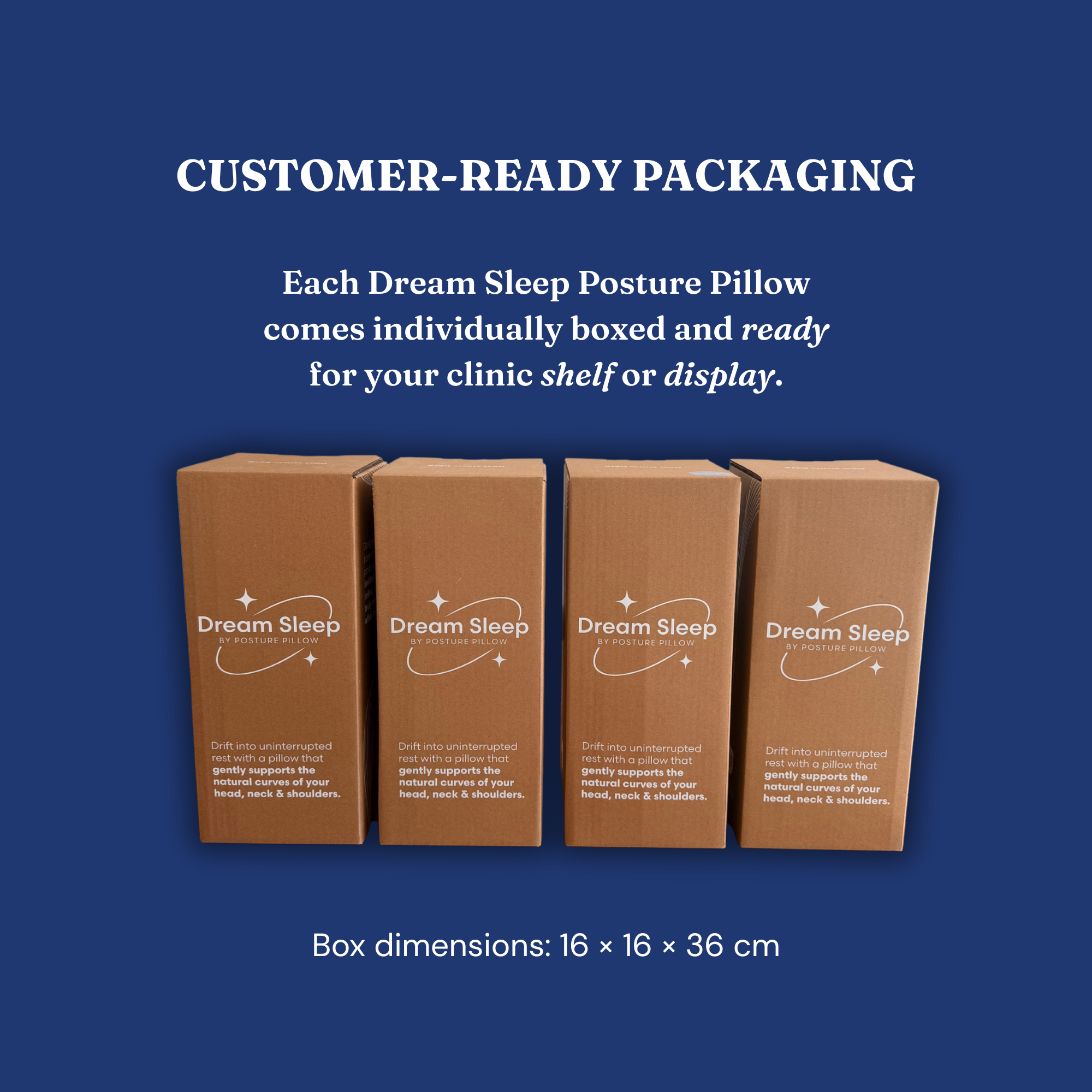 Cloud Grey Posture Pillow - Bulk (6 units)