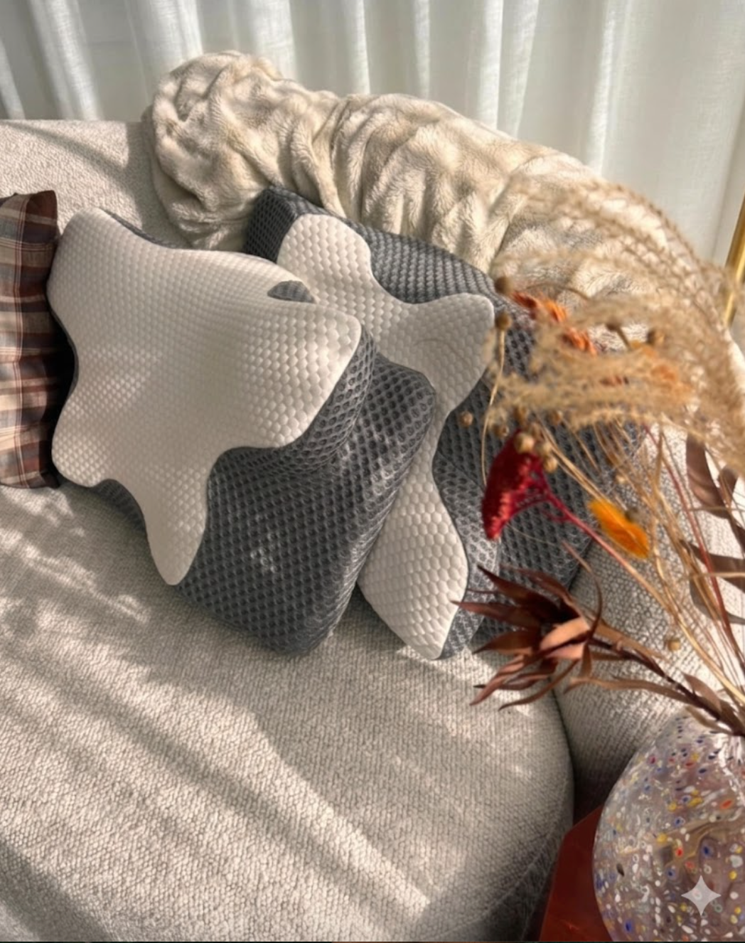 dream sleep ergonomic posture pillow airflow weave memory foam